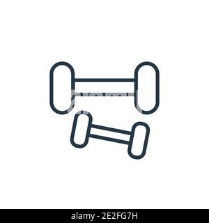 Weights. Single flat icon on white background. Vector illustration ...