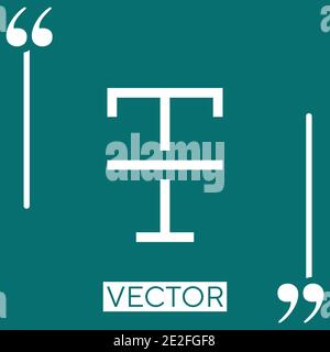 clear format vector icon Linear icon. Editable stroke line Stock Vector