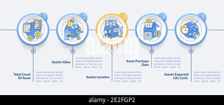 Investment inventory vector infographic template Stock Vector
