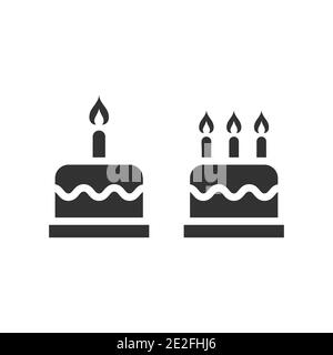 Birthday Cake Icon Line Stock Illustrations, Cliparts and Royalty Free Birthday  Cake Icon Line Vectors