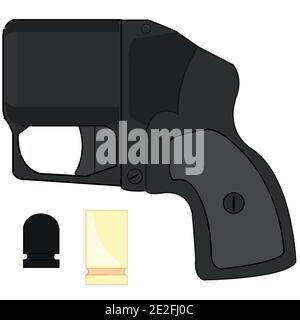 Vector illustration of the traumatic gun for defence wasp Stock Vector