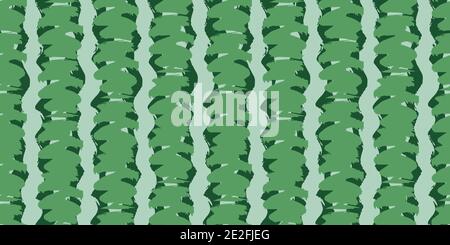 Seamless original pattern. Vertical strip, waves. Vector abstract hand drawing Stock Vector