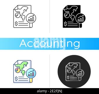 Financial report icon Stock Vector