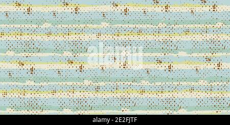 Seamless pattern. Horizontal stripes. Vector abstract hand drawing with stripes of acrylic paints and brushes. Geometric texture, background, textile, Stock Vector