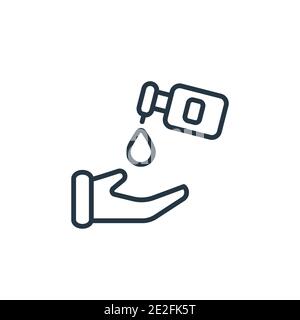Sterilization outline vector icon. Thin line black sterilization icon, flat vector simple element illustration from editable cleaning concept isolated Stock Vector