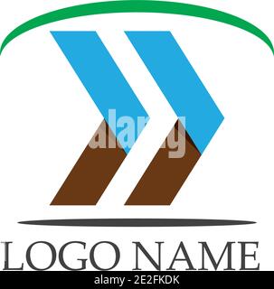 Business arrows logo vector template Stock Vector