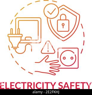 Childproofing red gradient concept icon Stock Vector Image & Art - Alamy