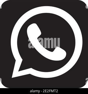 WhatsApp logo symbol icon over white background, colorful design ...