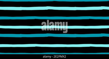 Seamless original pattern. Long colored stripe. Vector abstract hand drawing with stripes of acrylic paints and brushes. Geometric texture, background Stock Vector