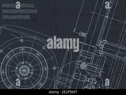 Corporate Identity. Blueprint. Vector engineering illustration. Cover Stock Vector