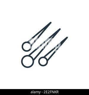 meteor falling disaster line icon vector illustration Stock Vector ...