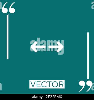 resize vector icon Linear icon. Editable stroke line Stock Vector