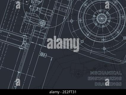 Blueprint. Vector engineering illustration. Corporate Identity Stock Vector