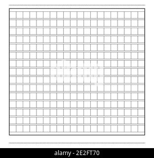 Squared manuscript icon paper vector file, creative closeup isolated on white background illustration . Stock Vector