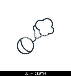 Smoke bomb outline vector icon. Thin line black smoke bomb icon, flat vector simple element illustration from editable asian concept isolated on white Stock Vector