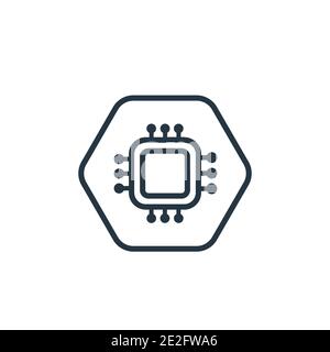 Hexagons vector icon isolated on transparent background, Hexagons ...