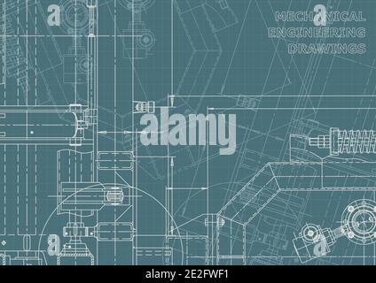 Technical abstract background. Mechanical instrument making. Corporate Identity Stock Vector