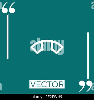 End call vector icon Linear icon. Editable stroke line Stock Vector