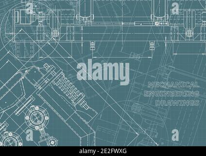 Technical abstract backgrounds. Vector engineering drawings. Corporate Identity. Technical Stock Vector