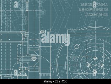 Mechanical instrument making. Technical abstract background. Corporate Identity Stock Vector