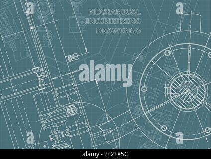 Technical abstract backgrounds. Corporate Identity. Technical illustration. Blueprint Stock Vector