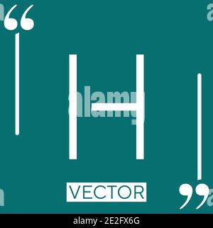 indent Linear icon. Editable stroke line Stock Vector