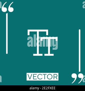 font vector icon Linear icon. Editable stroke line Stock Vector