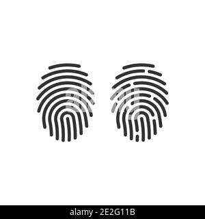 biometric, black, crime, finger, fingerprint, glyph, hand, human, icon, id, identification, identity, people, pictogram, pictograph, print, privacy, s Stock Vector