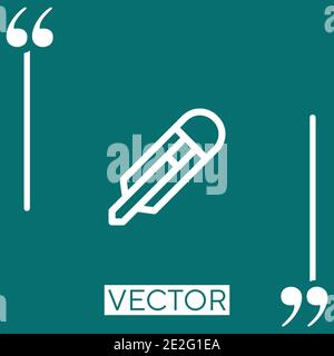 cutter vector icon Linear icon. Editable stroke line Stock Vector