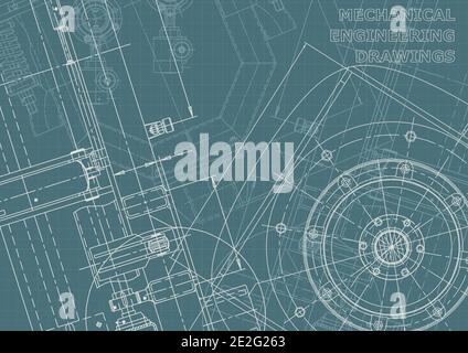 Cover. Vector drawing. Mechanical instrument making. Corporate Identity Stock Vector