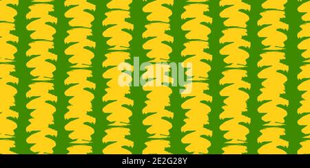 Seamless original pattern. Vertical strip, waves. Vector abstract hand drawing with stripes of acrylic paints and brushes. Geometric texture Stock Vector