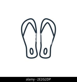 Beach thongs icon, outline style Stock Vector Image & Art - Alamy
