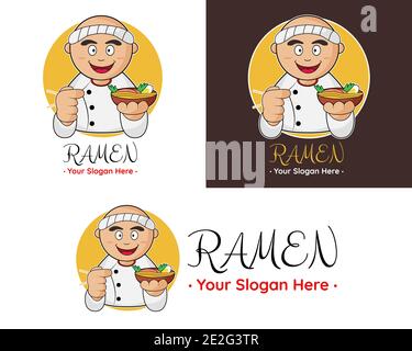 Illustration vector design of ramen logo template for your business or company Stock Vector