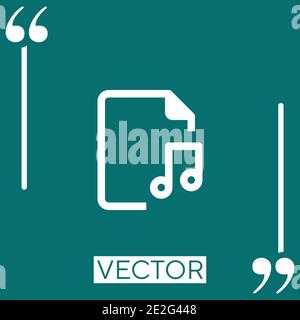 files Linear icon. Editable stroke line Stock Vector