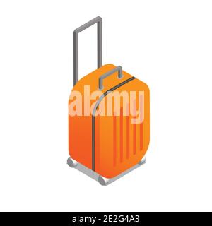 Suitcase isometric icon vector illustration Stock Vector