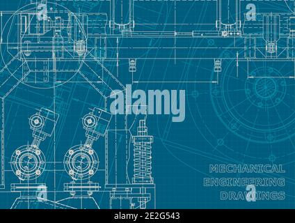 Computer aided design systems. Blueprint. Corporate style Stock Vector