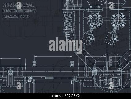 Computer aided design systems. Blueprint, scheme Corporate Identity Stock Vector