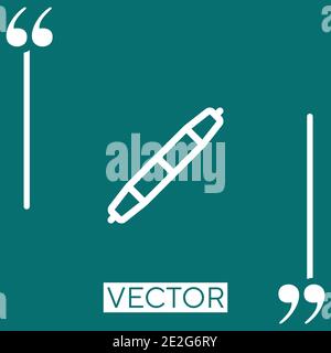 pencil vector icon Linear icon. Editable stroke line Stock Vector