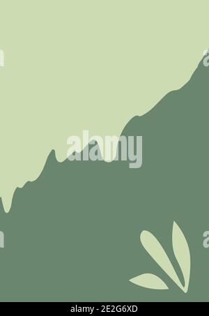 floral vector green, olive background with gradient for banner