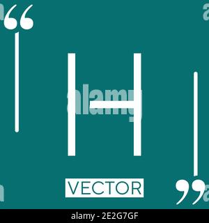 indent vector icon Linear icon. Editable stroke line Stock Vector