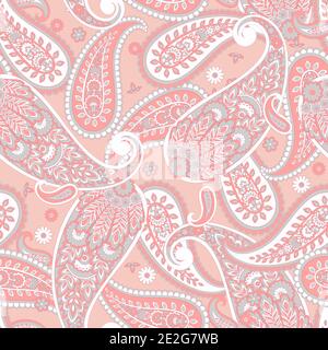 Paisley seamless vector pattern. Vintage background in batik style Stock Vector