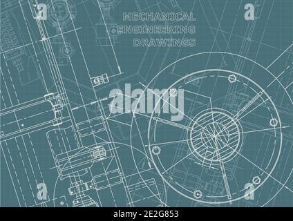 Technical abstract backgrounds. Corporate Identity. Technical illustration. Blueprint, cover Stock Vector