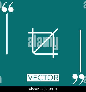 intersecting lines vector icon Linear icon. Editable stroke line Stock Vector