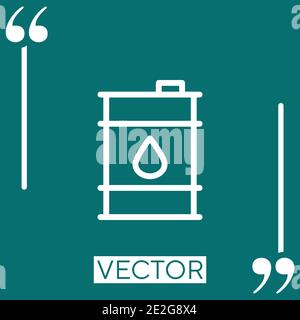 Crude vector icon Linear icon. Editable stroke line Stock Vector