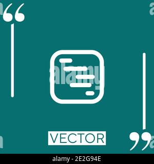 gantt chart vector icon Linear icon. Editable stroked line Stock Vector