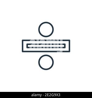 Divide outline vector icon. Thin line black divide icon, flat vector simple element illustration from editable arrows concept isolated on white backgr Stock Vector