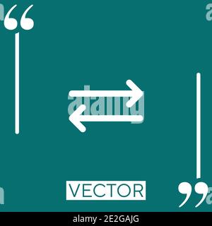 switch vector icon Linear icon. Editable stroke line Stock Vector