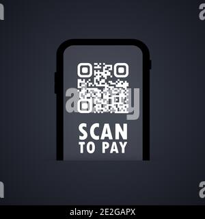 Qr code frame vector set. Mobile application, QR code scanning in smartphone black Scan me phone tag. Qr code mock up, mockup. Barcode smartphone id i Stock Vector