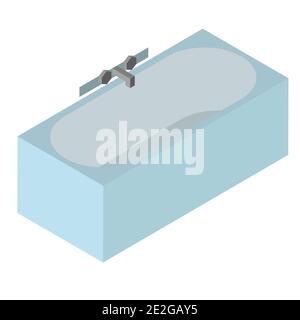 Isometric bathtub icon vector illustration eps.10 Stock Vector