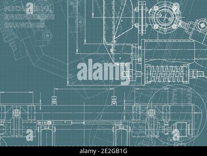Computer aided design systems. Technical illustration. Corporate Identity Stock Vector